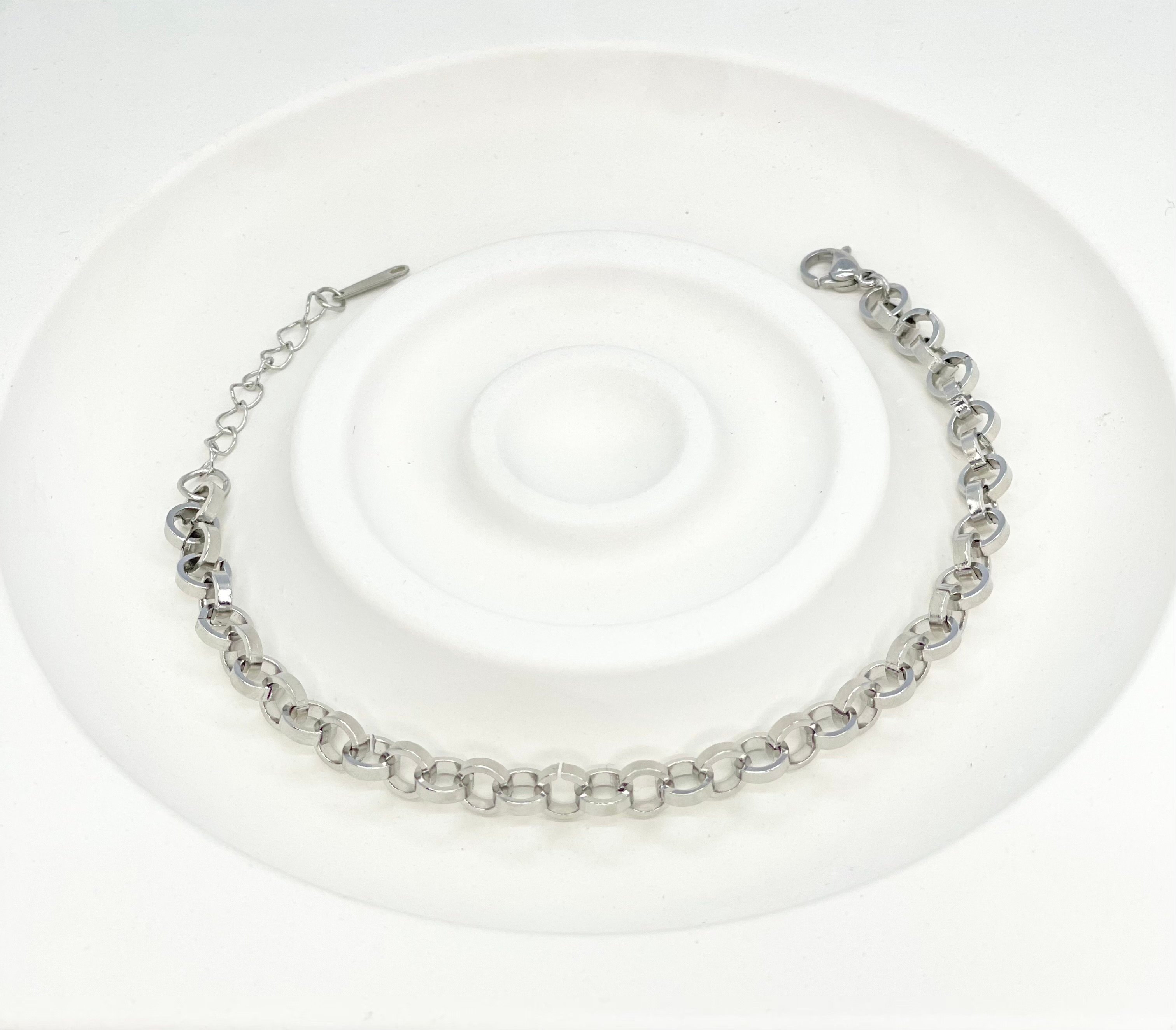 Chroma Chain - Silberne Armbandkette 