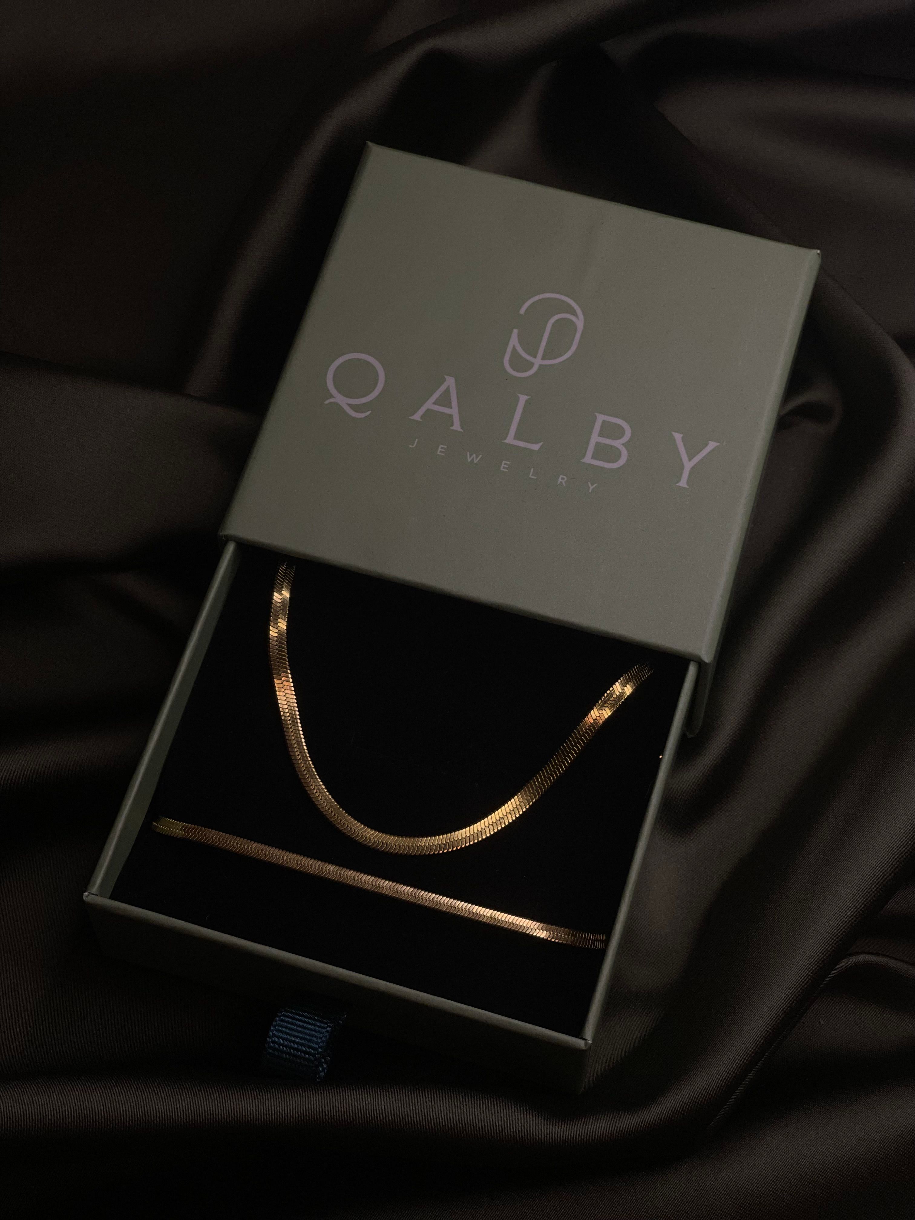 Goldenes Italienisches Halskette und Armband Set 