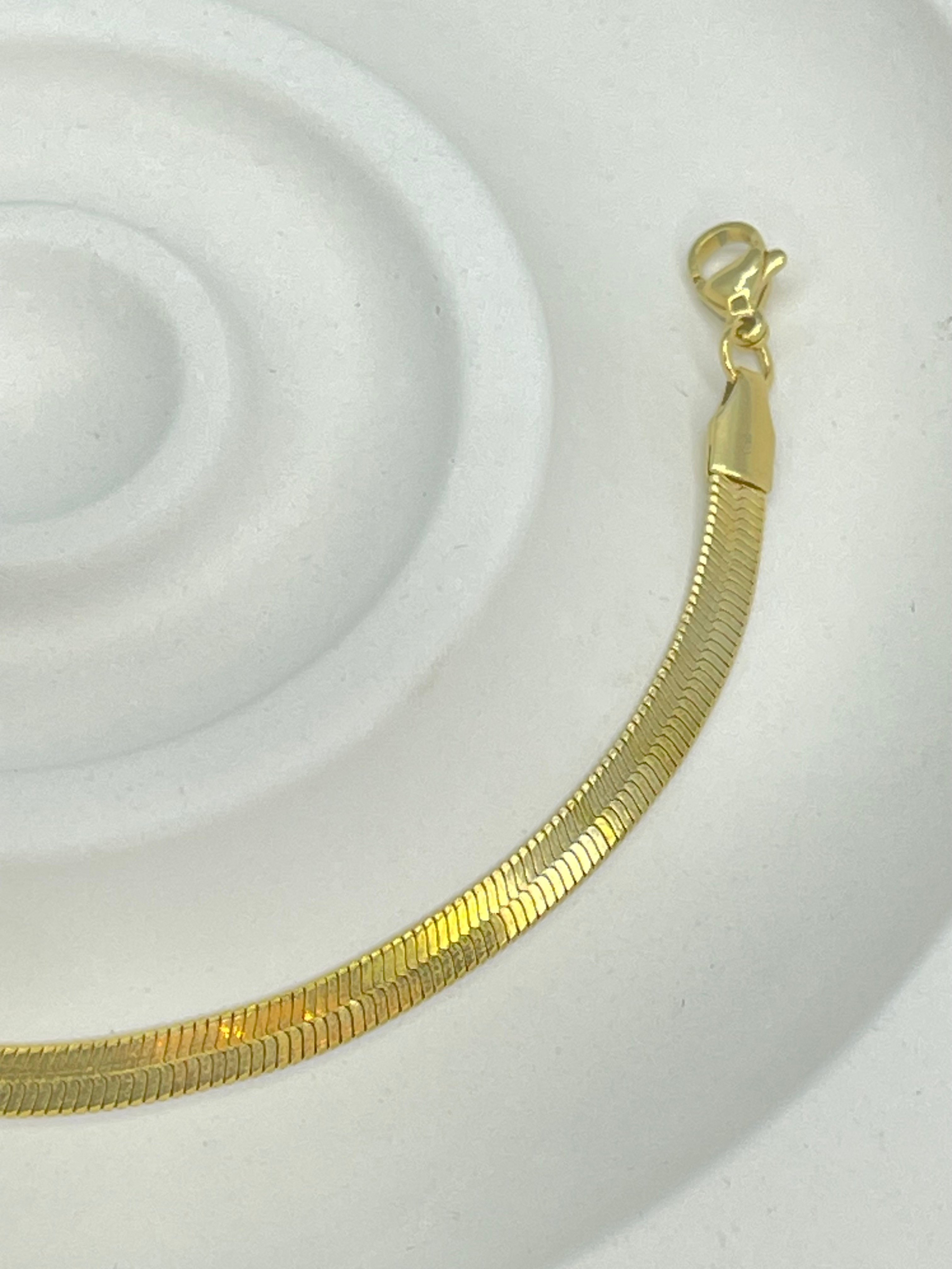 Goldene Italienische Armbandkette