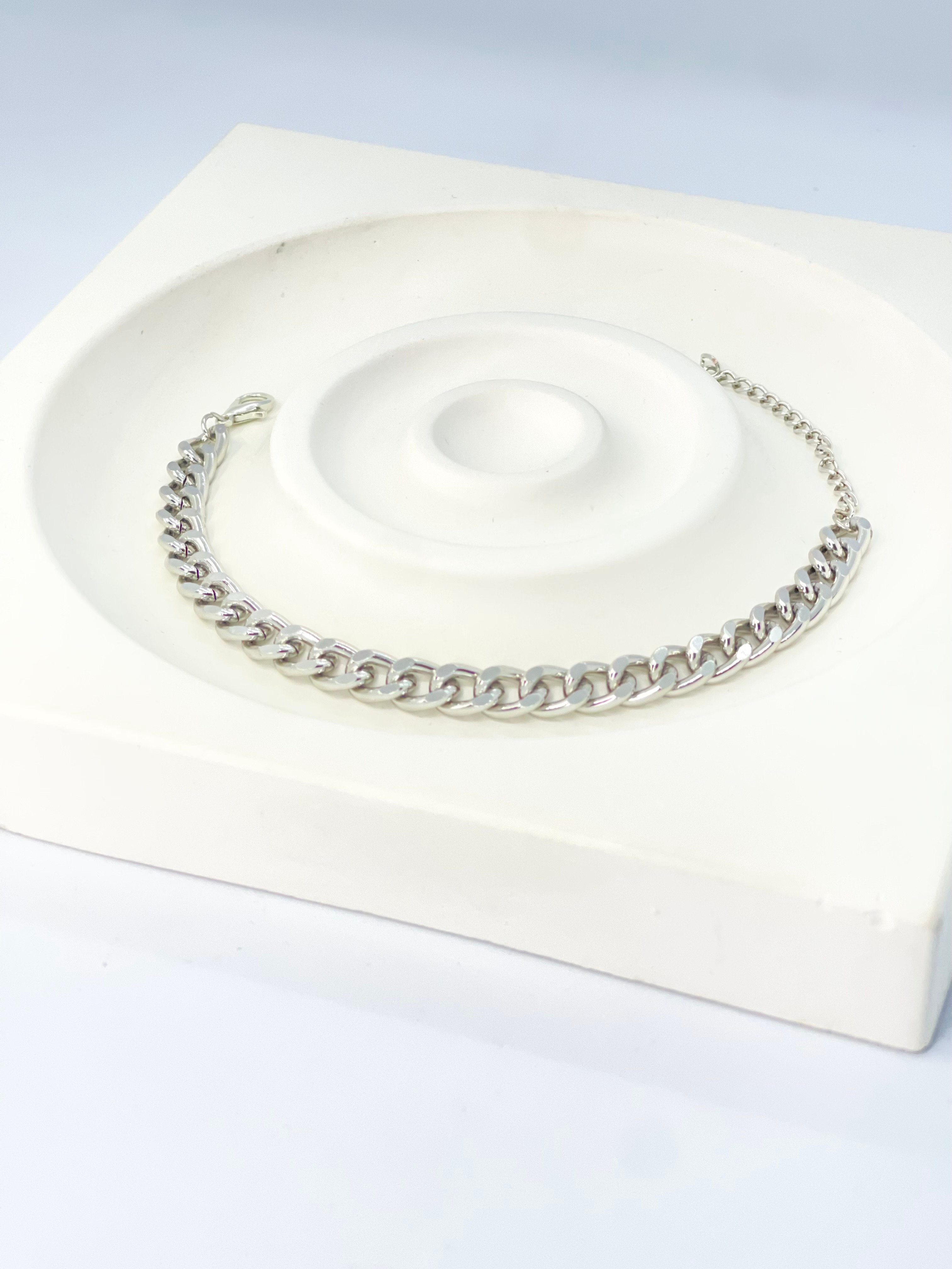 Eclipse - Silbernes Ketten Armband