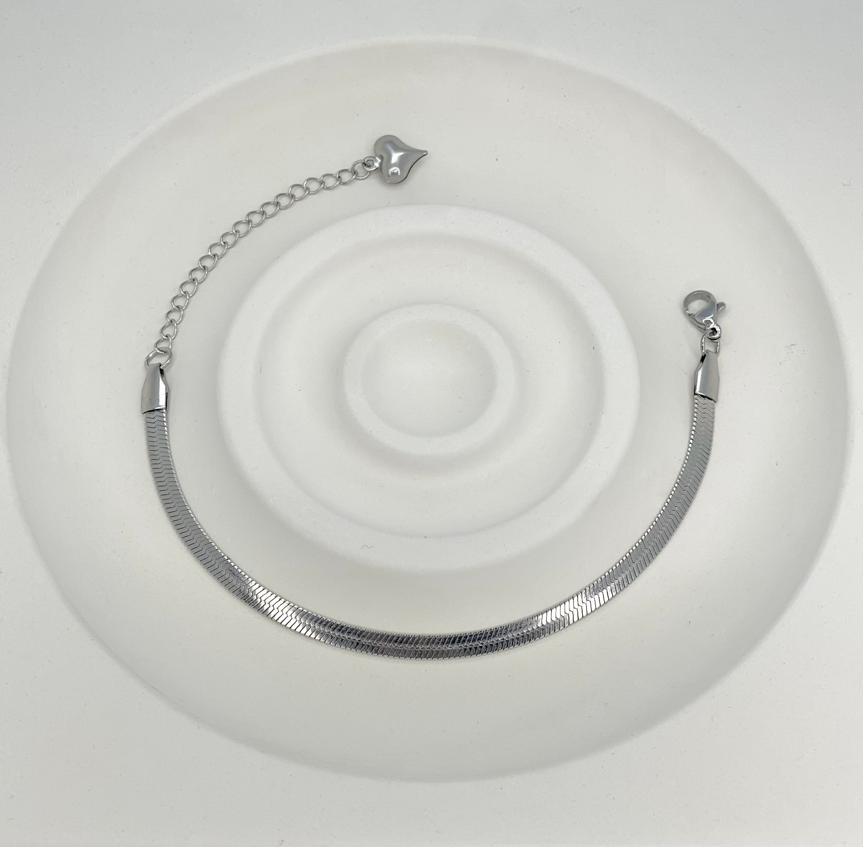 Silberne Italienische Armbandkette