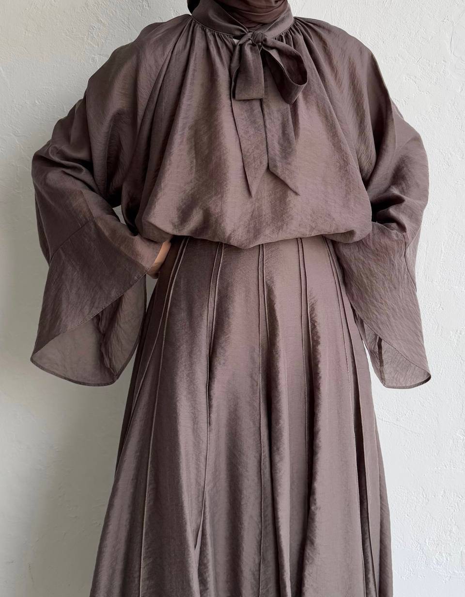 Layali Two-Piece Set - Deep Mocha
