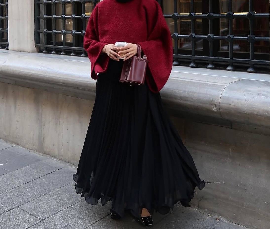 Vienna Chiffon Skirt - Black