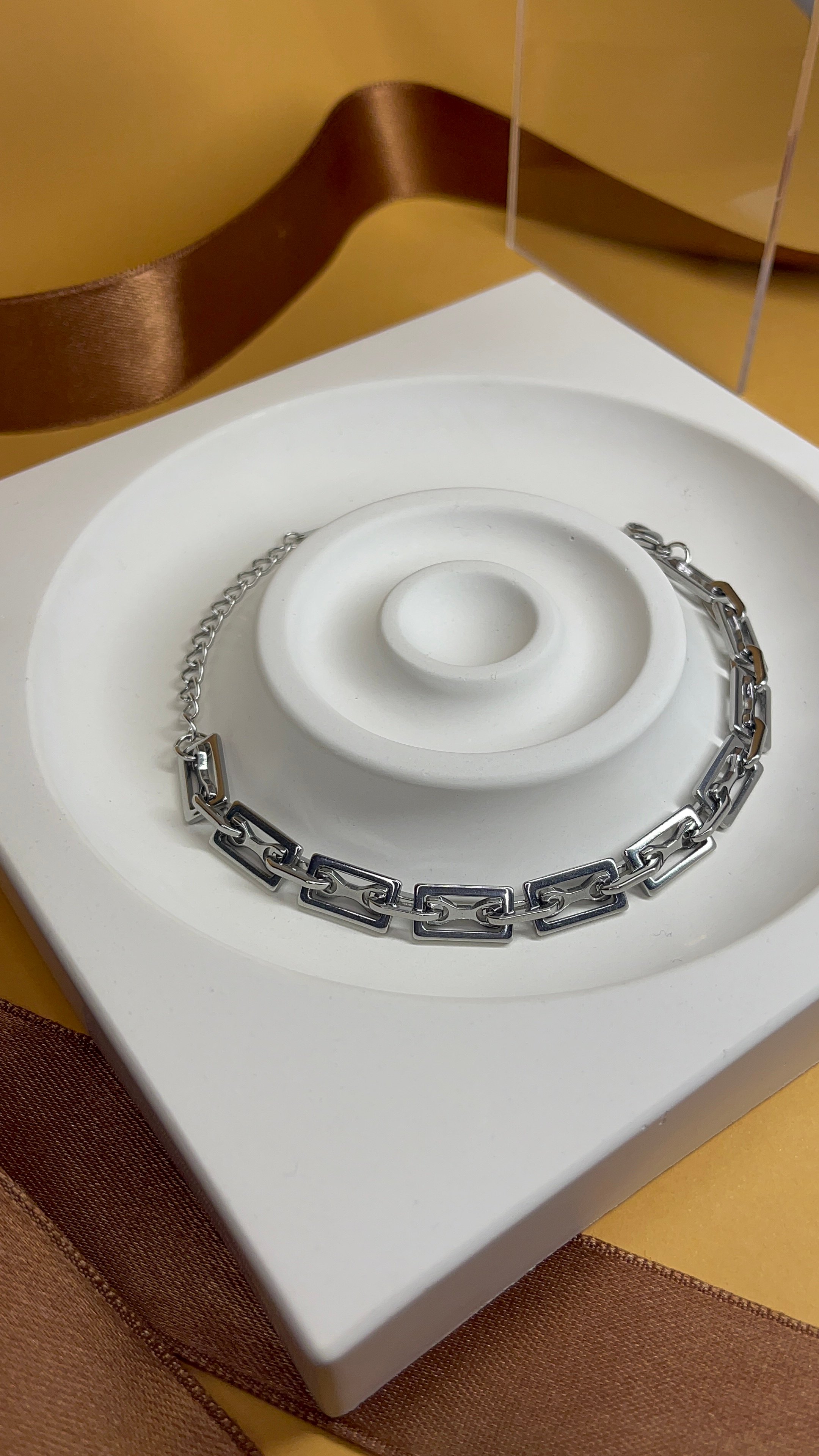 Silberne Armbandkette 