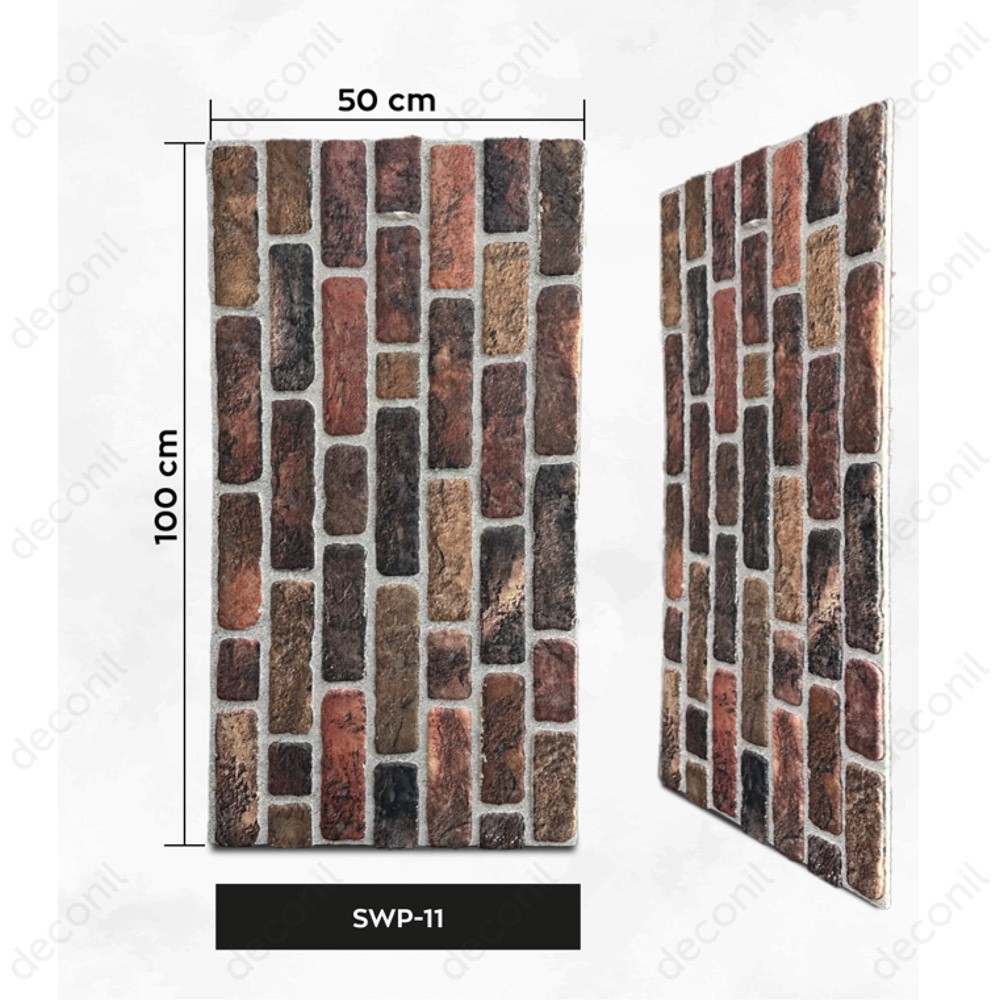 Hamburg Ziegelstrukturierte EPS-Wandpaneele 50×100 cm