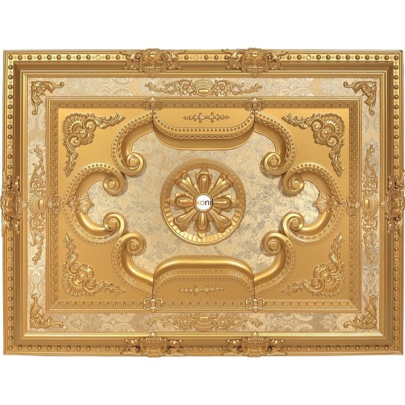  Rechteckige Palastdecke 90*120 cm - Gold