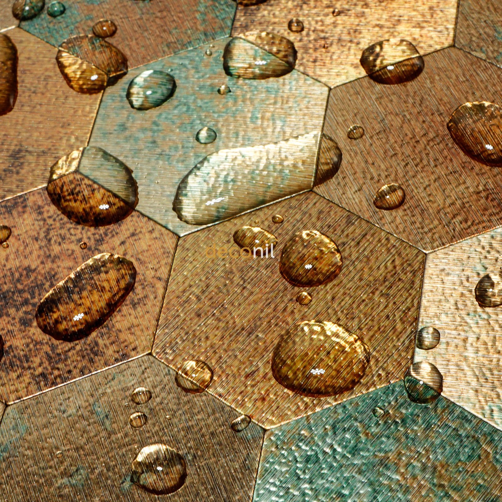 Selbstklebende Mosaikfliese Hexagon Mix 29*28 cm (10 Stück)
