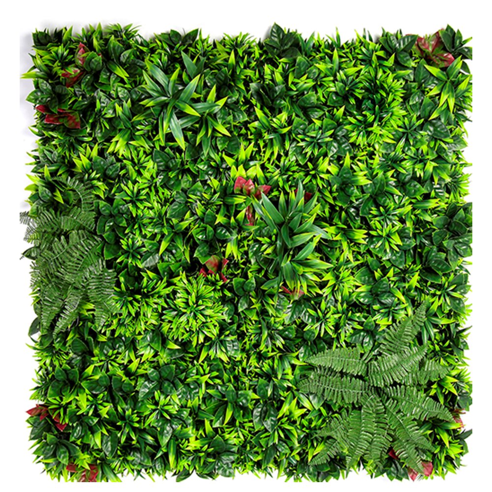 Künstliche Pflanzen- & Blumen Vertikal Gartenpaneel 100×100 cm