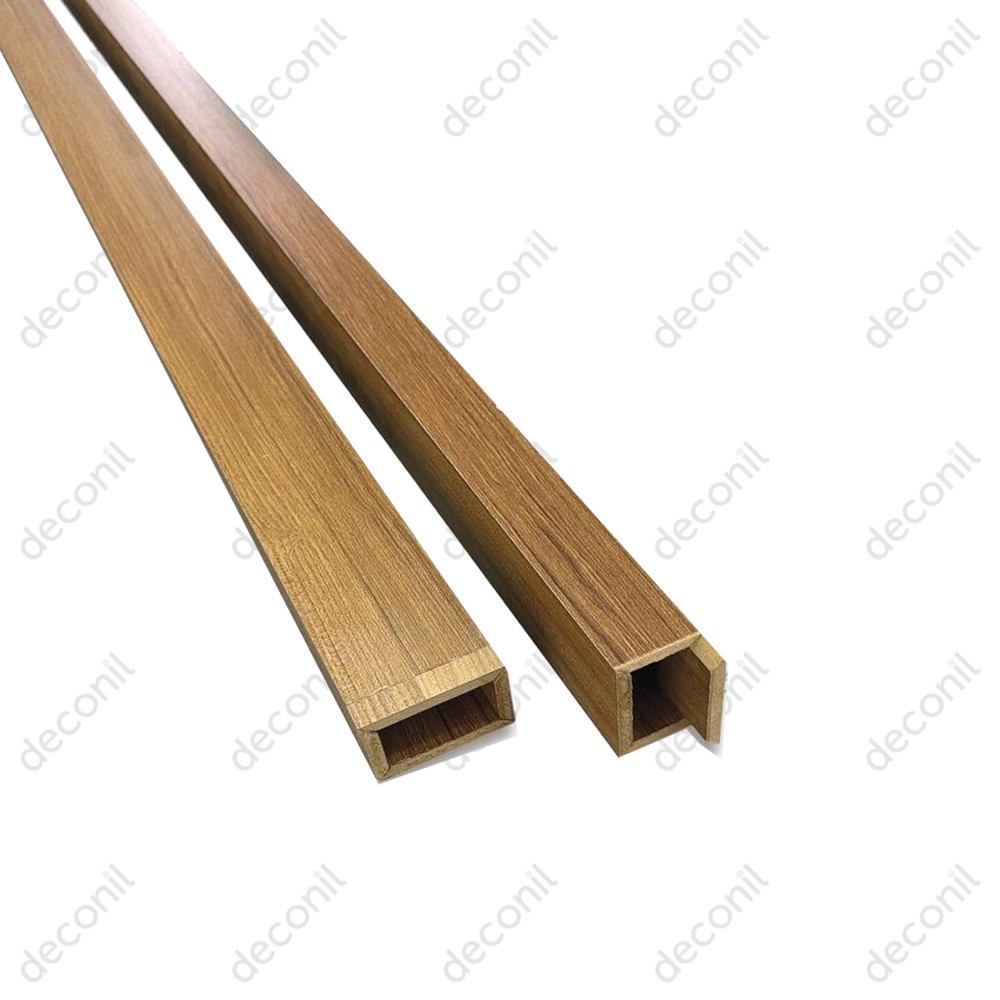 MDF Separator Trennwand Profil 5*8 cm - Teak