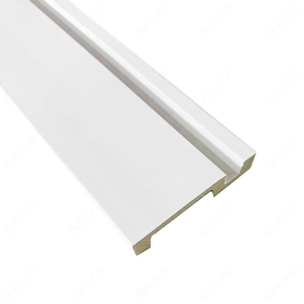 Istanbul LED Lackierbare Sockelleiste 10 cm