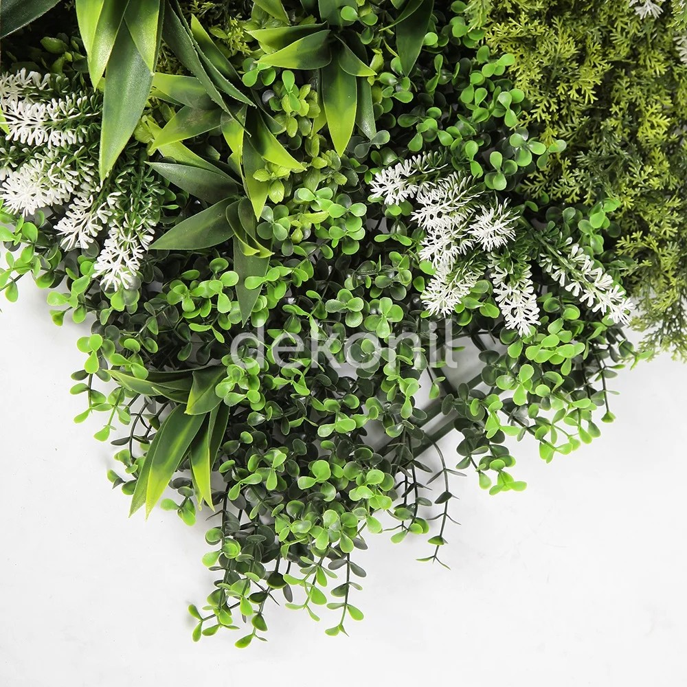 Künstliche Pflanzen- & Blumen Vertikal Gartenpaneel 50×100 cm