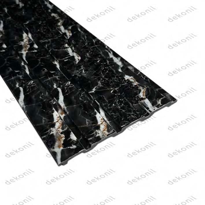 Einfarbig Serie Dekopaneele 21 cm - Schwarz Marmor