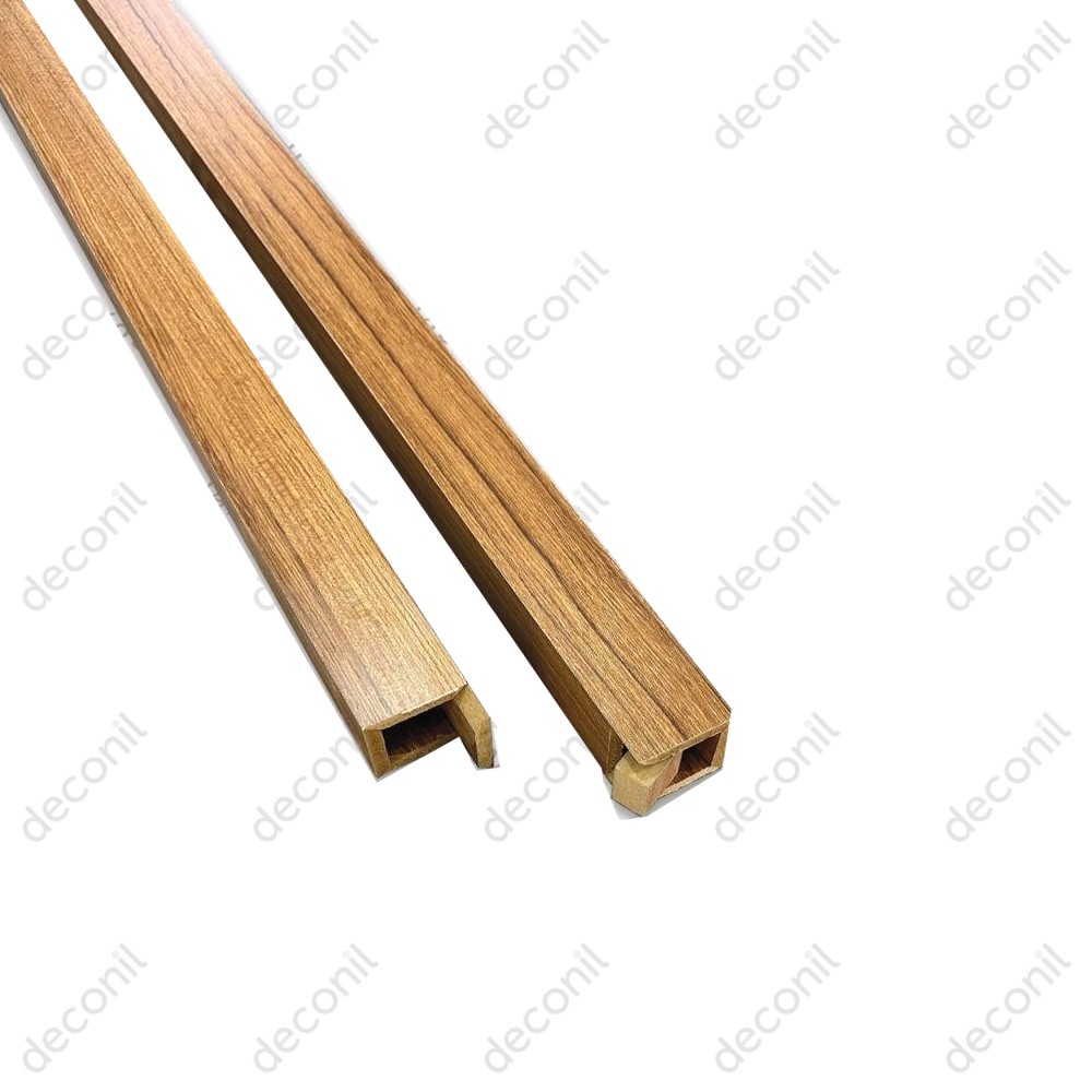 MDF Separator Trennwand Profil 5*5 cm - Teak