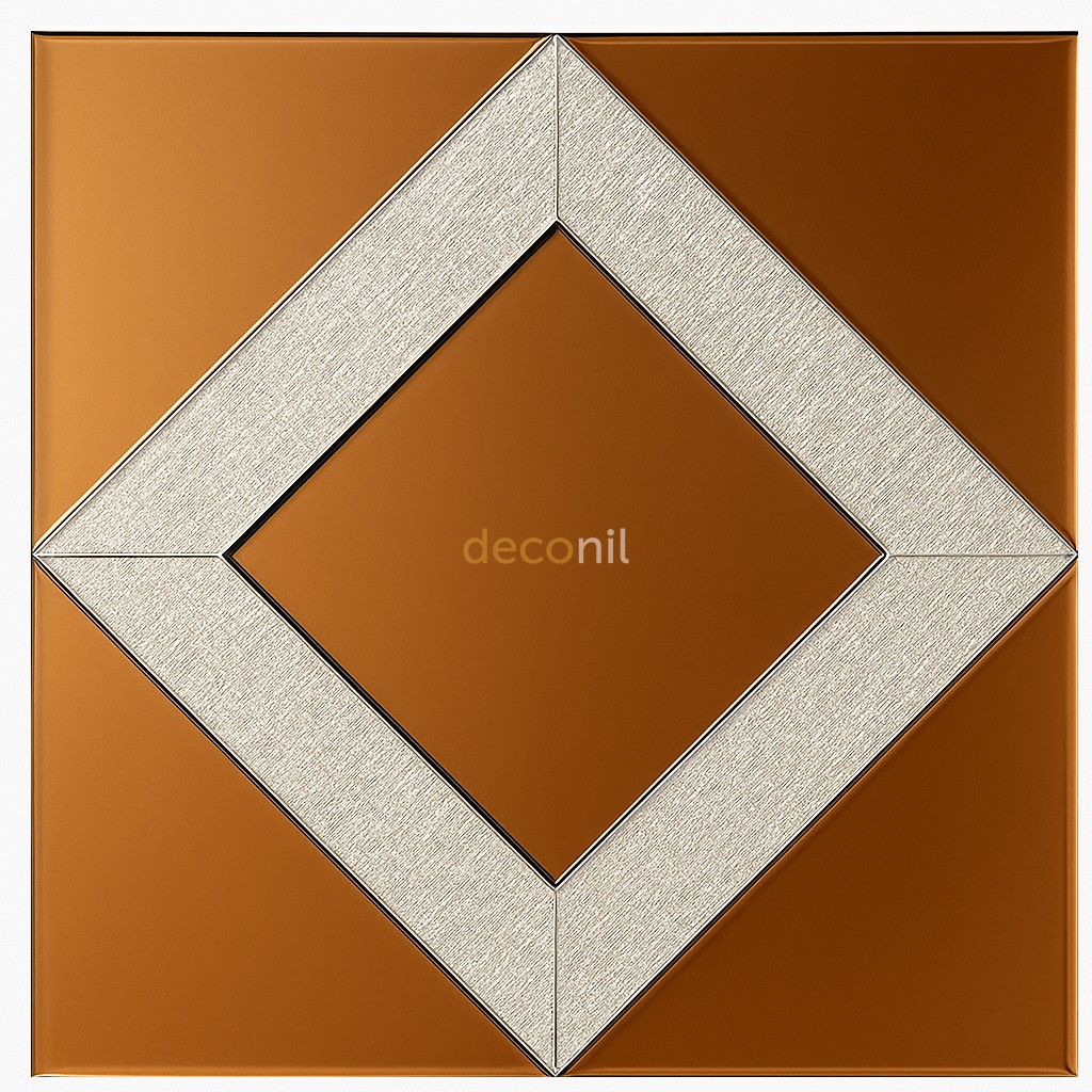 Selbstklebende Muster Spiegel Fliesenkachel 30*30 cm - D12