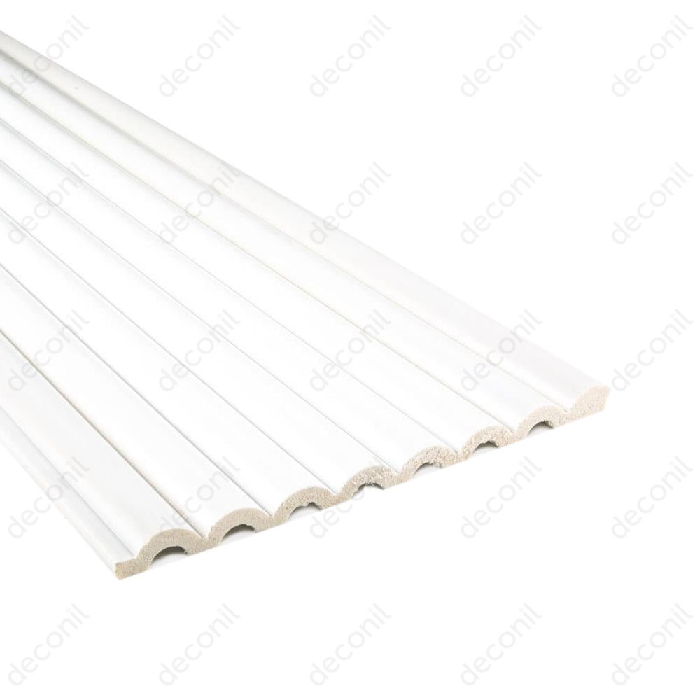 Toros Weiß (Lackierbar) Dekopaneele 20 cm