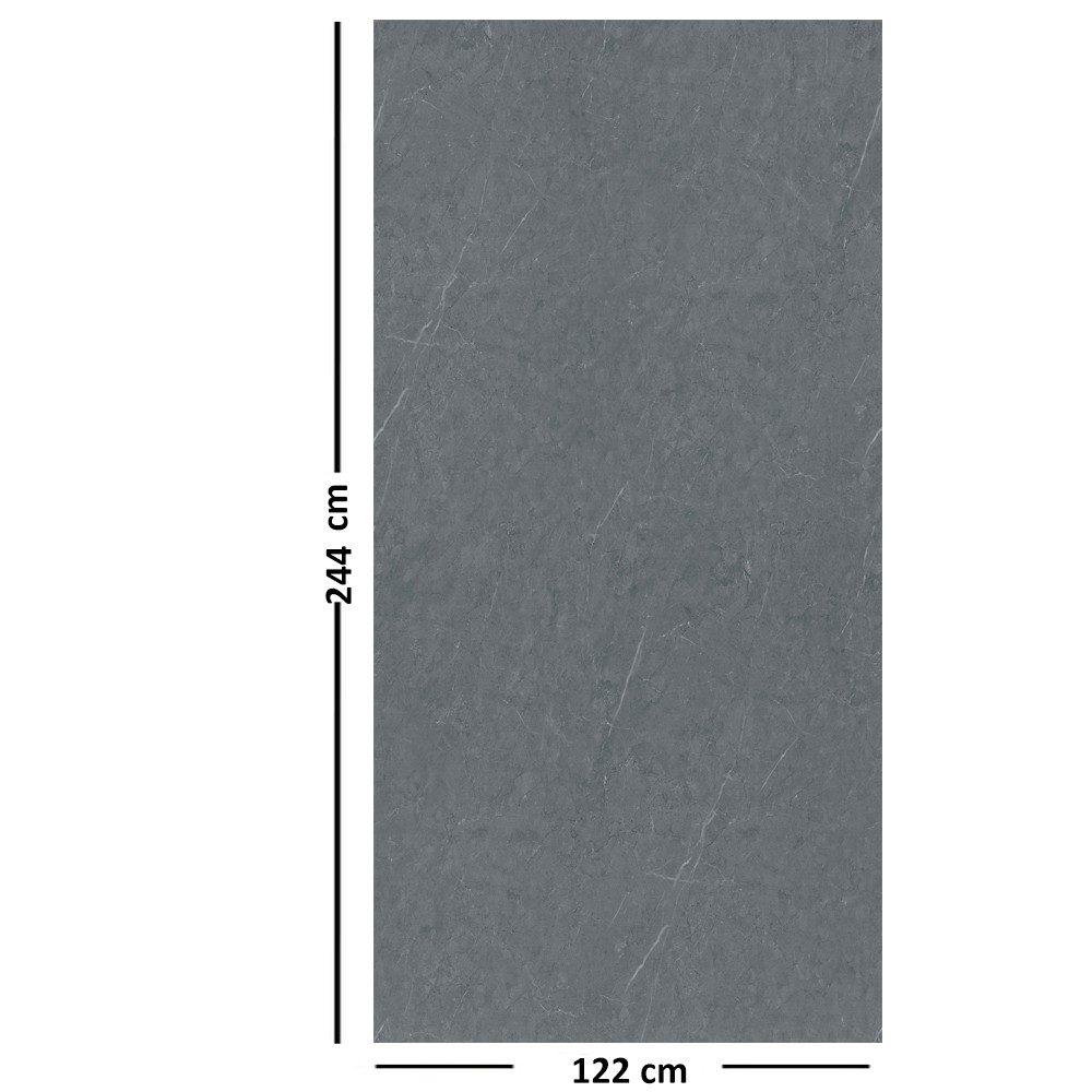 Grau Serie Marmor Muster PVC Wandpaneel 122*244 cm
