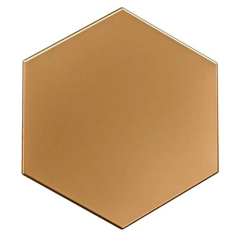 3D Sechseck Wandpaneel - Gold