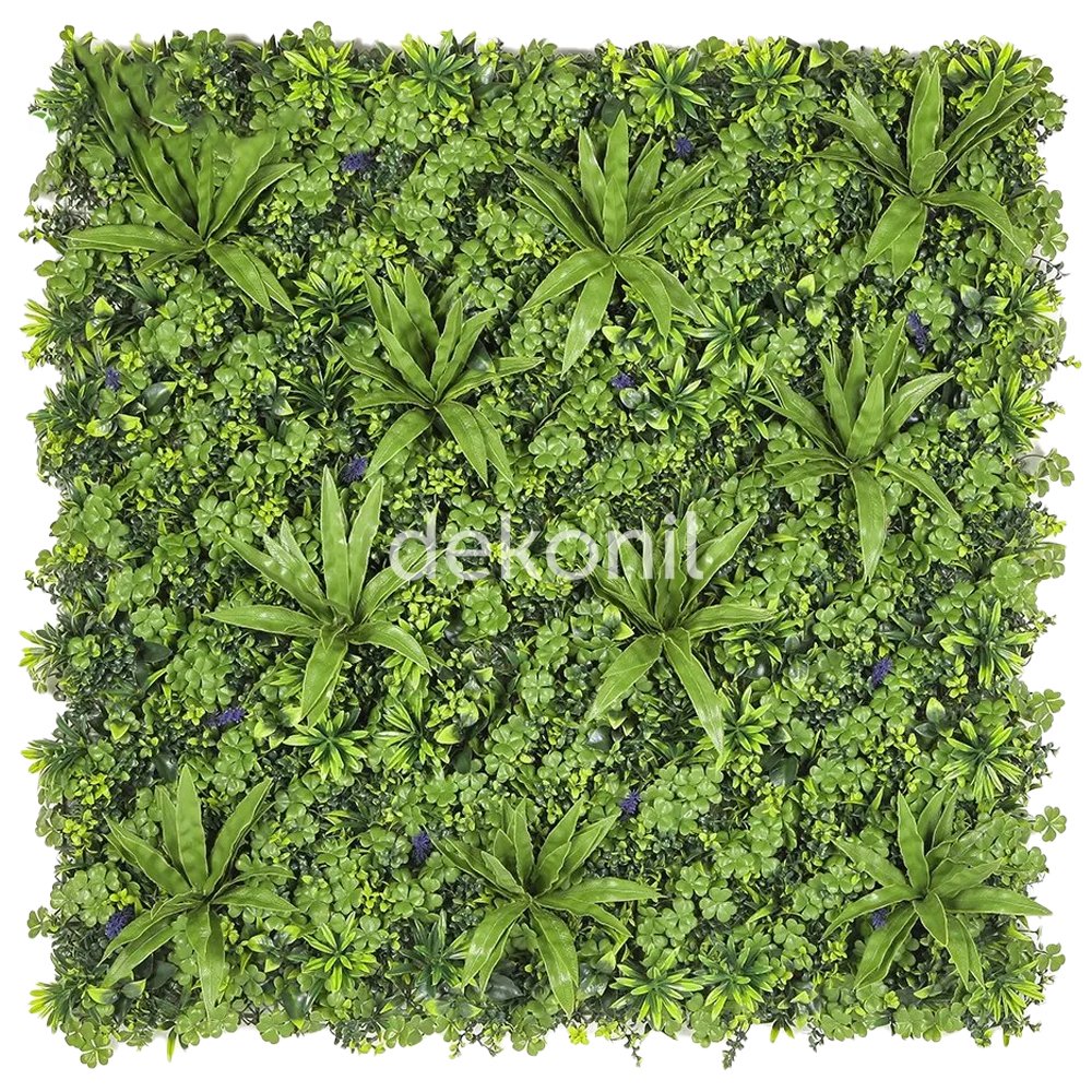 Künstliche Pflanzen- & Blumen Vertikal Gartenpaneel 100×100 cm - 1010