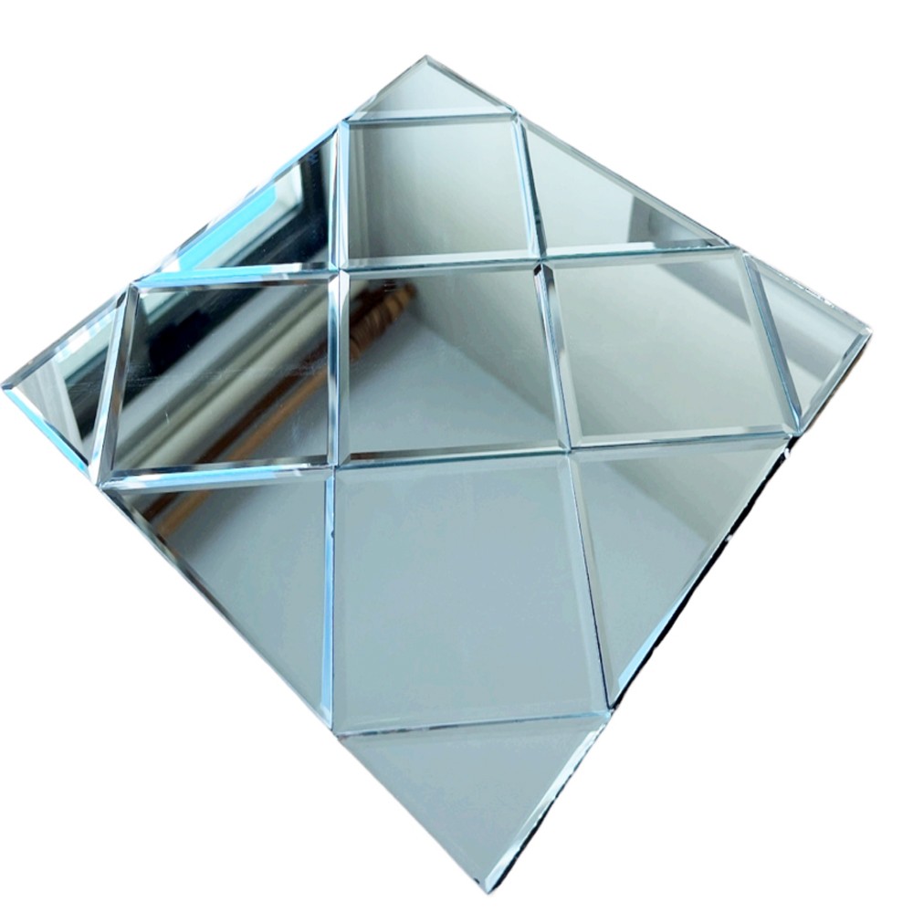 Selbstklebende Spiegel Fliese Geometrisch 30×30 cm - D03