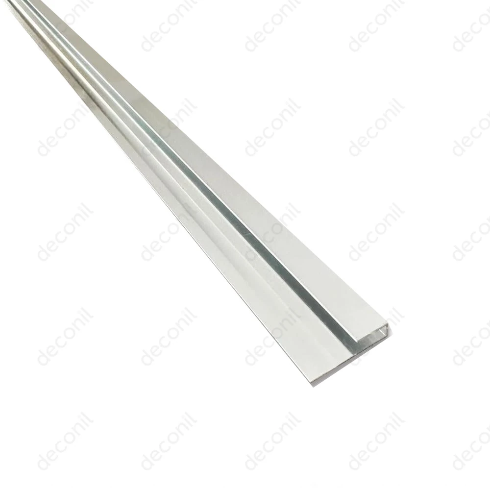 PVC Panel Abschluss Aluminium Profil 270 cm - Silber