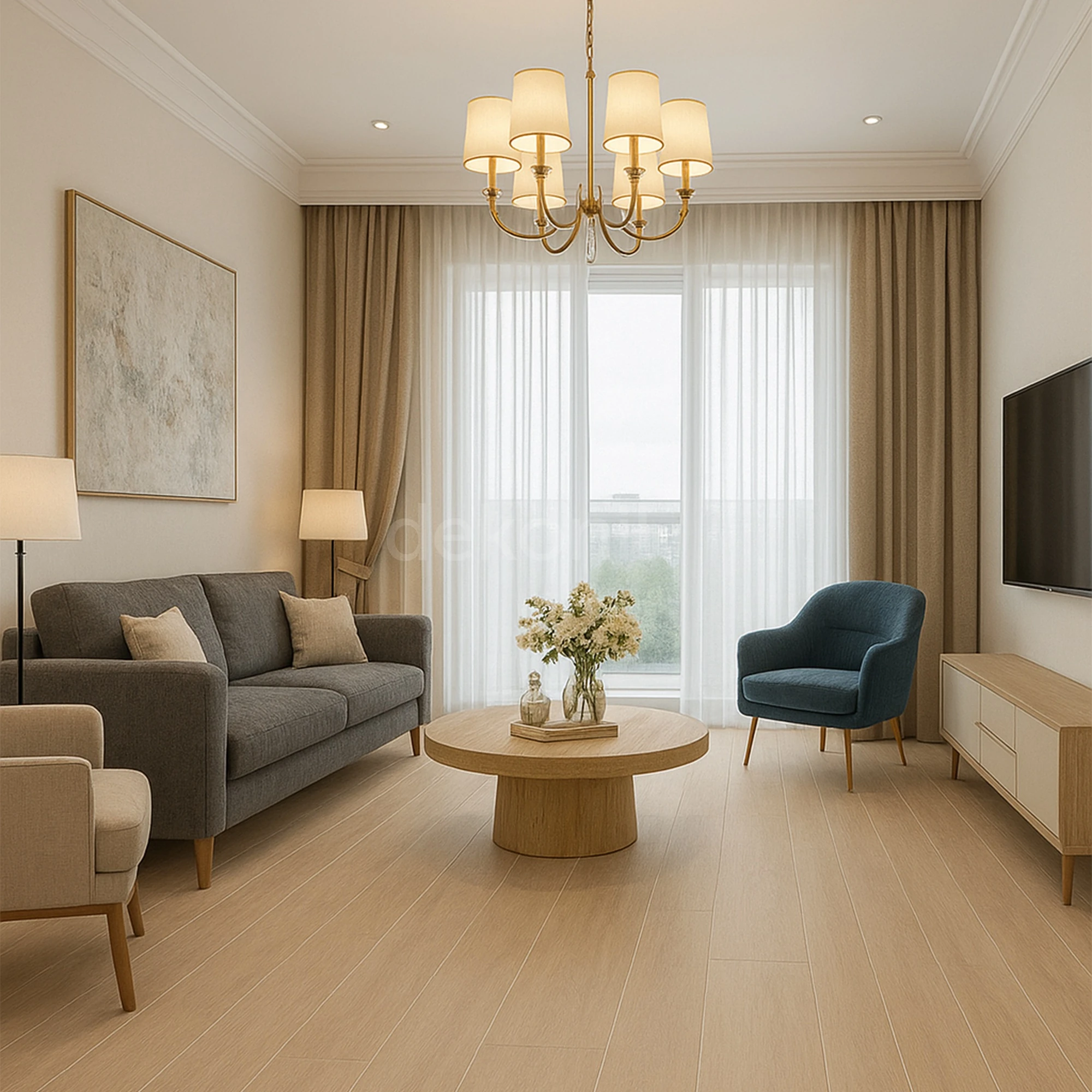 SPC Bodenbelag Marmoroptik – Wasserfeste Bodenpaneele 30,5×120 cm (Paket: 6 Stück / 2,23 m²)