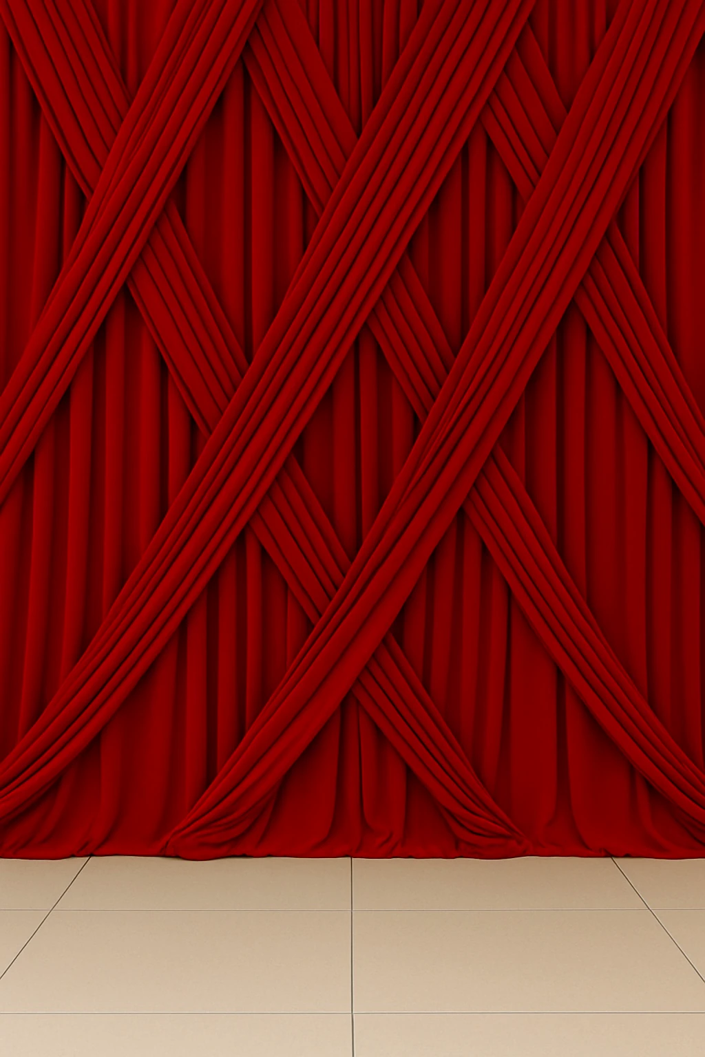 Vorhang-Low Budget - Dunkelrot