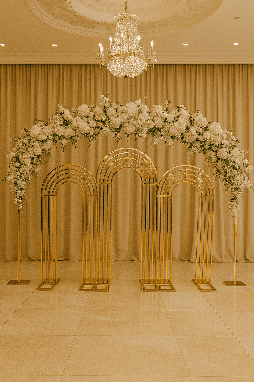 Backdrop Oval Set Hochglanz