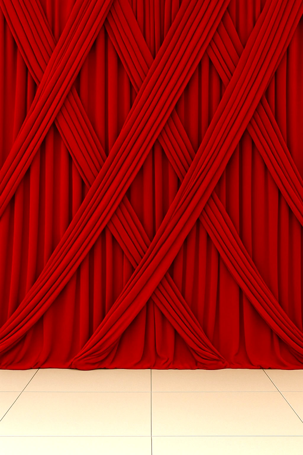 Vorhang-Low Budget - Rot