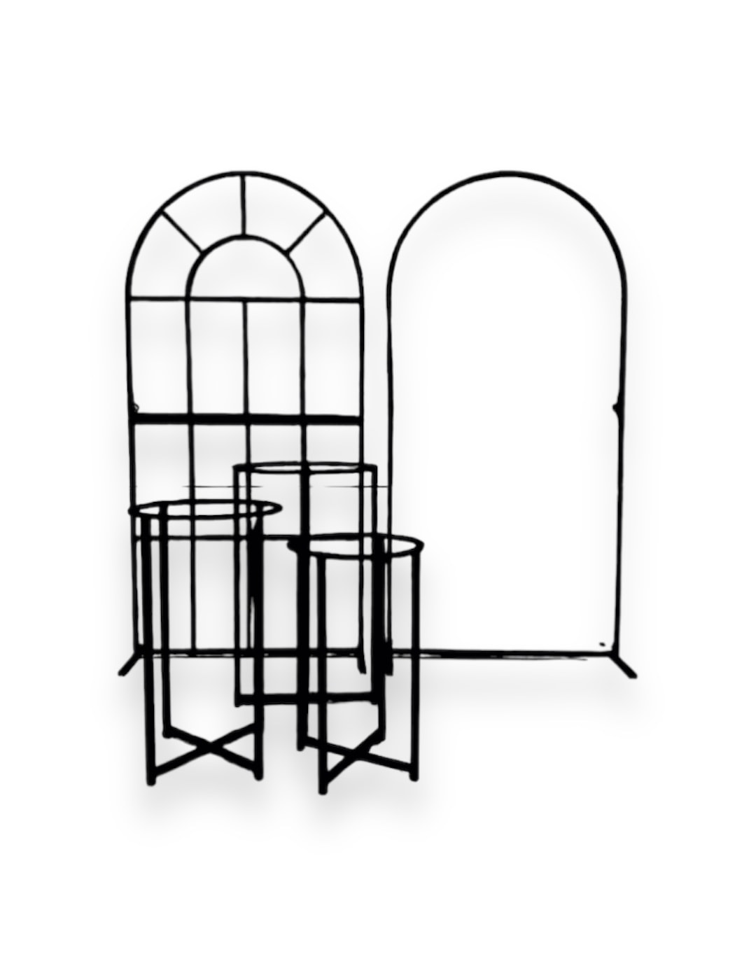 Oval Set - Schwarz