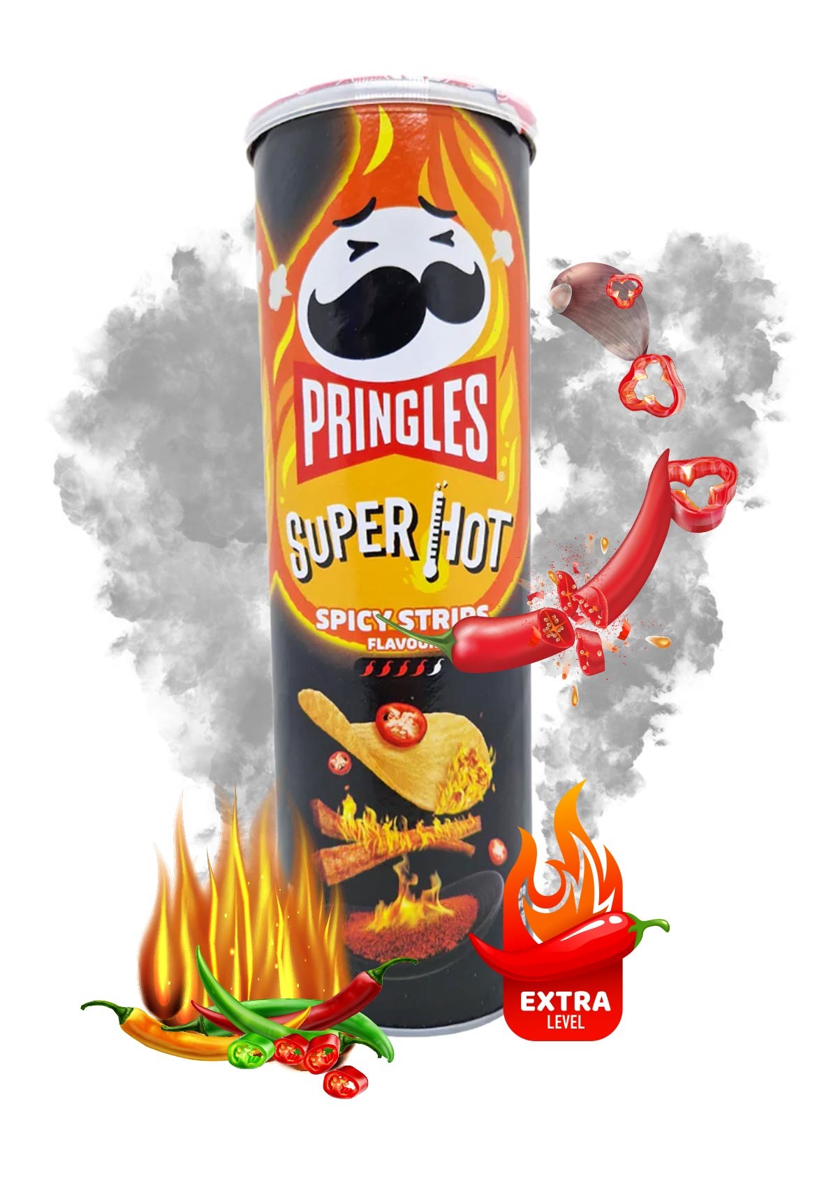 PRINGLES Spicy Chuanxian Noodles Chilly VERY HOT(!!!) (Asia)