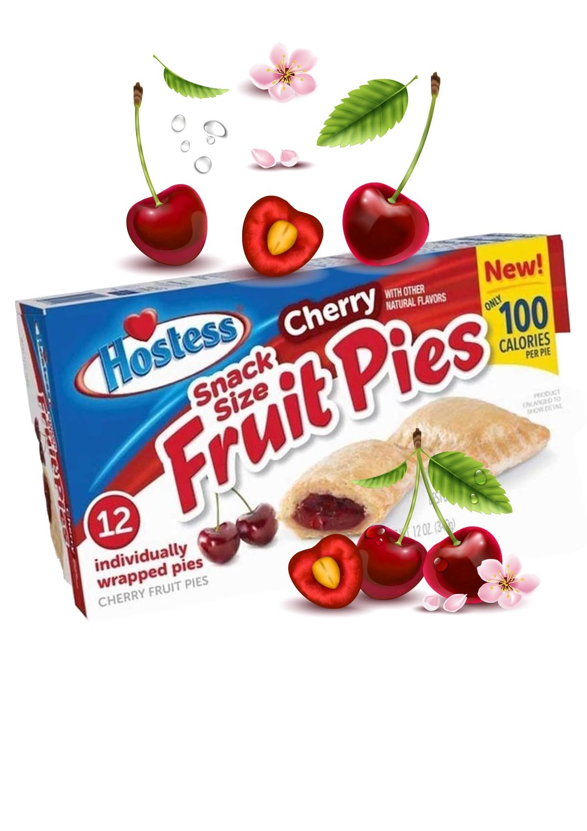 Hostess Fruit Cherry Pie - 1 Pck 12 Stck