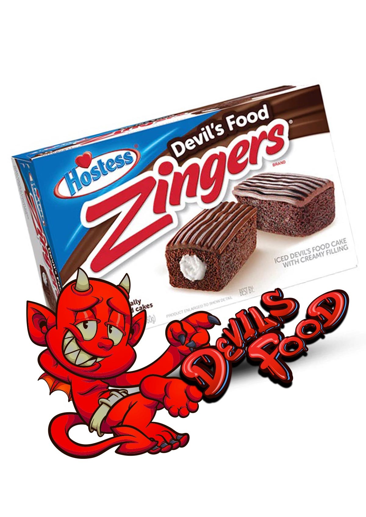 Hostess Devil's Food Chocolate Zinger 360g - 1 Pck 12 Stck