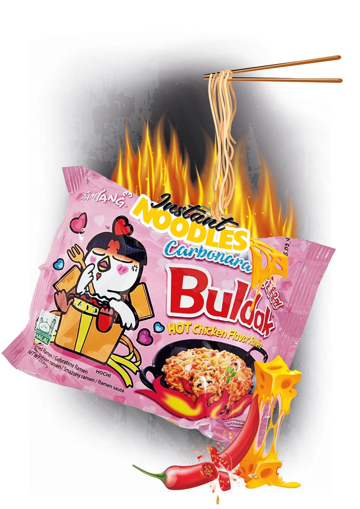 Samyang - Buldak Hot Chicken Flavor Ramen - Carbonara