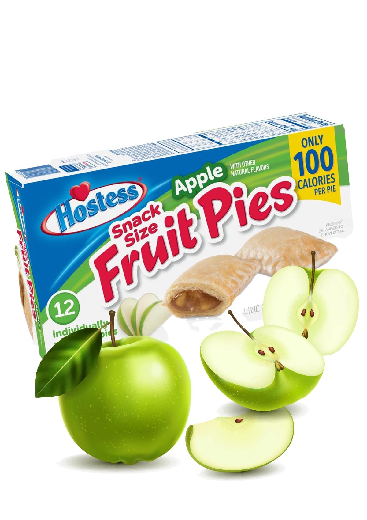 Hostess Fruit Apple Pie - 1 Pck 12 Stck