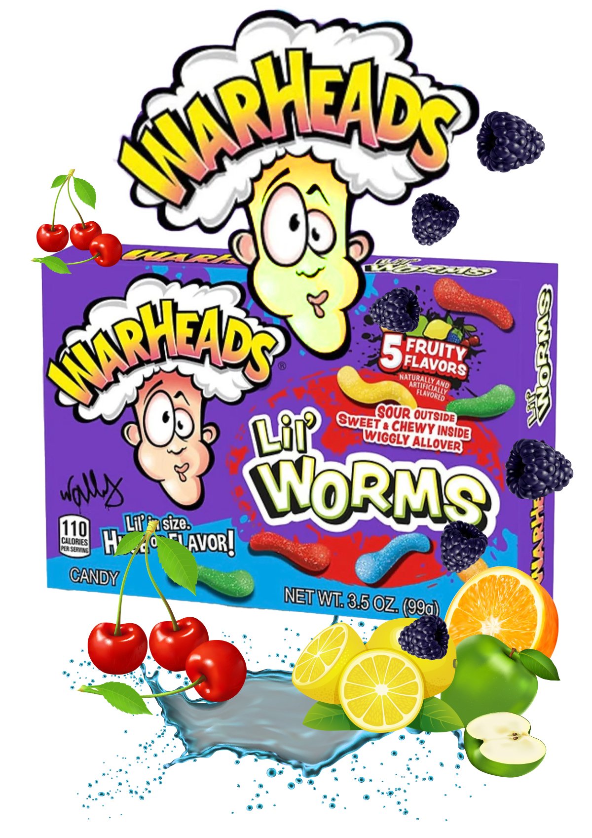 Warheads Lil Worms (99gr)