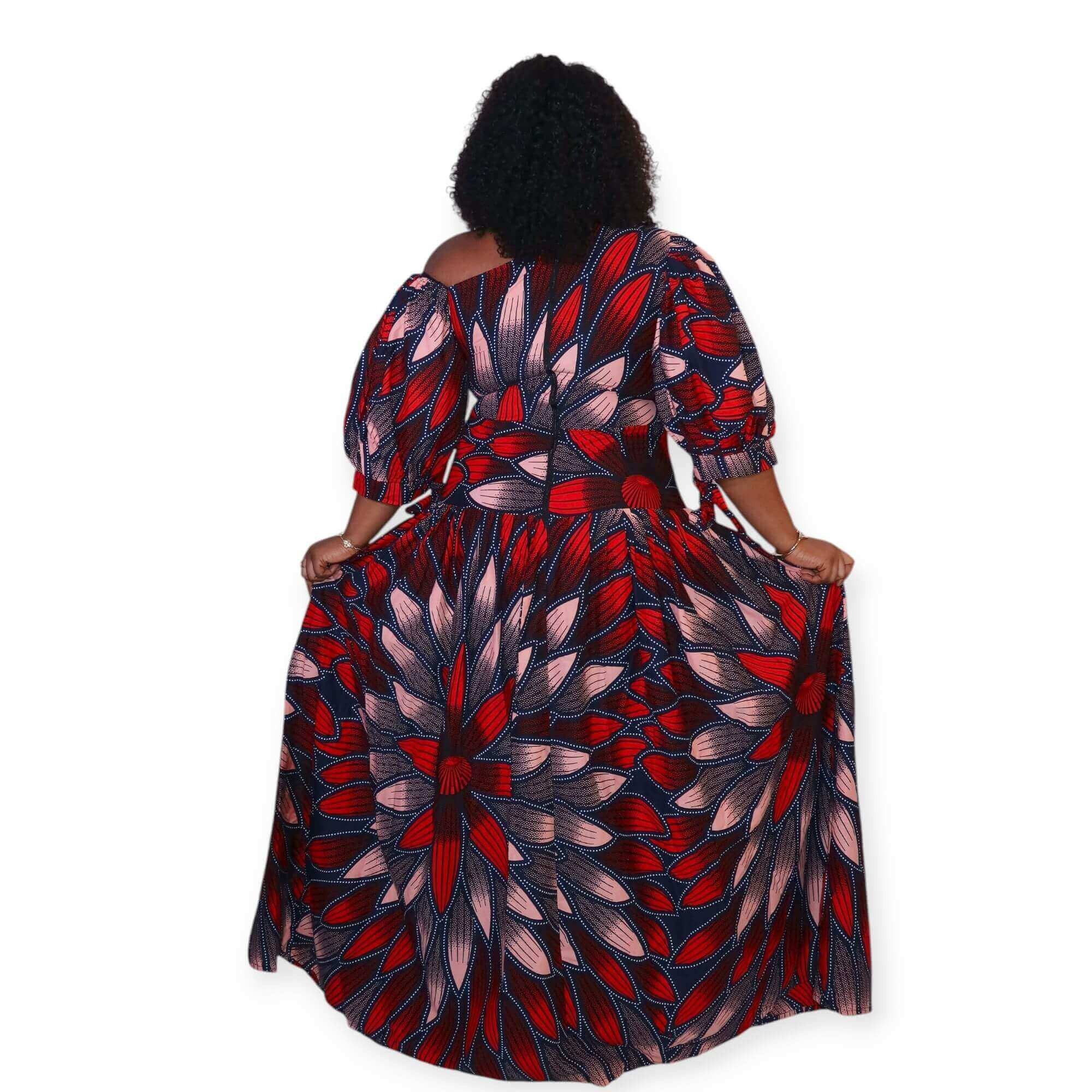 Lola - Afrikanischer Print Maxikleid