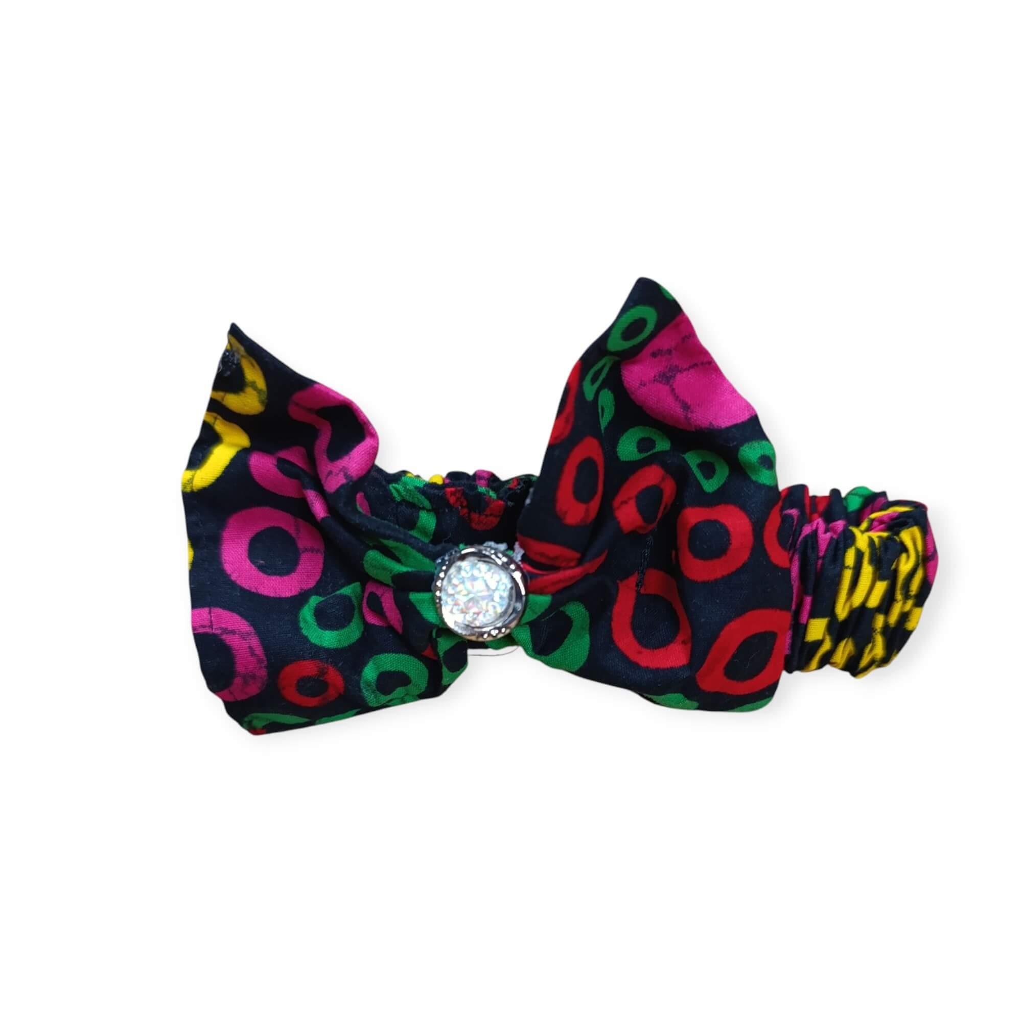 Temi - Afrikanischer Print Kinderrock und Stirnband mit Schleife Set