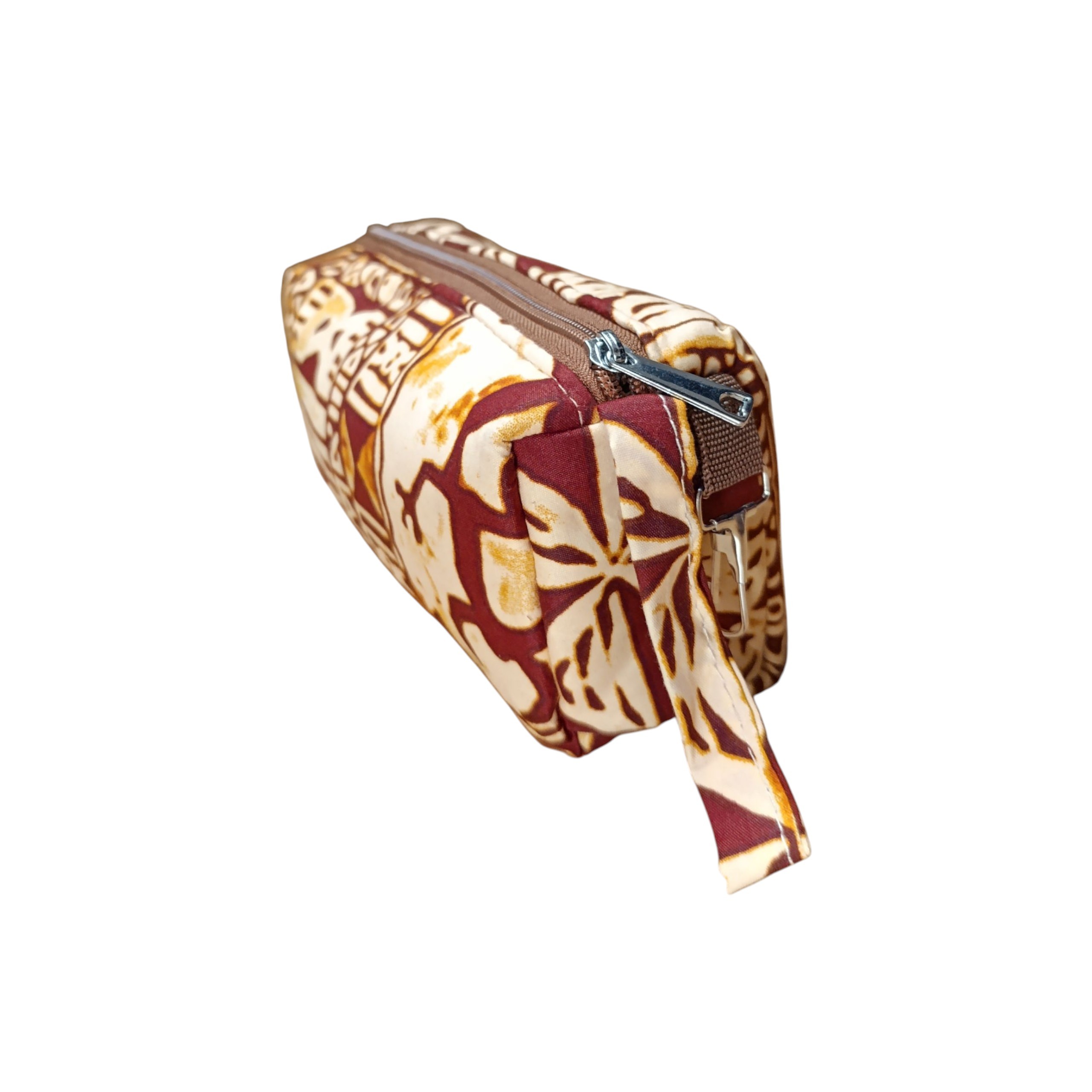 Afrikanischer Print Schlampermäppchen / Federmäppchen / Kosmetiktasche - Braun