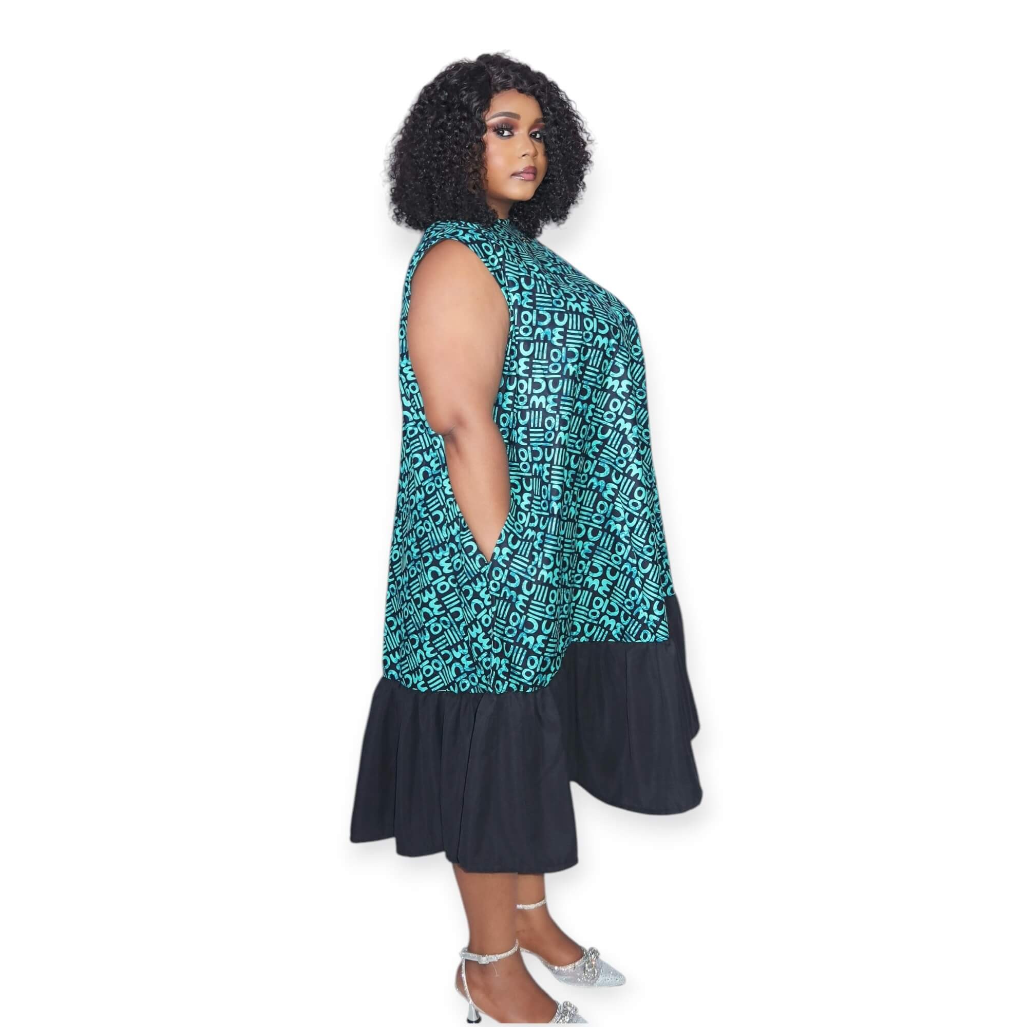 Arike - African Print Midi Dress