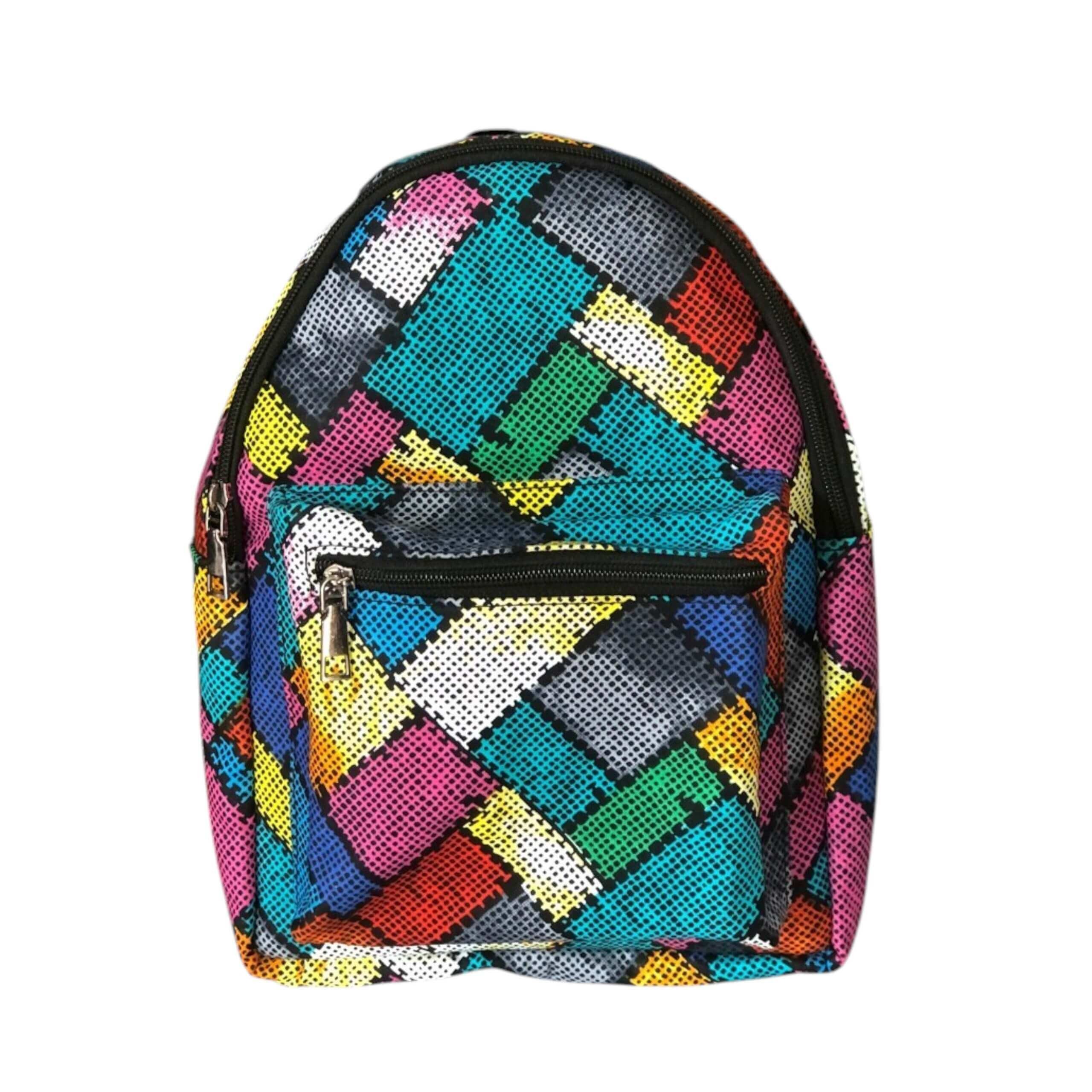 Afrikanischer Print Kindergartenrucksack - Boxes