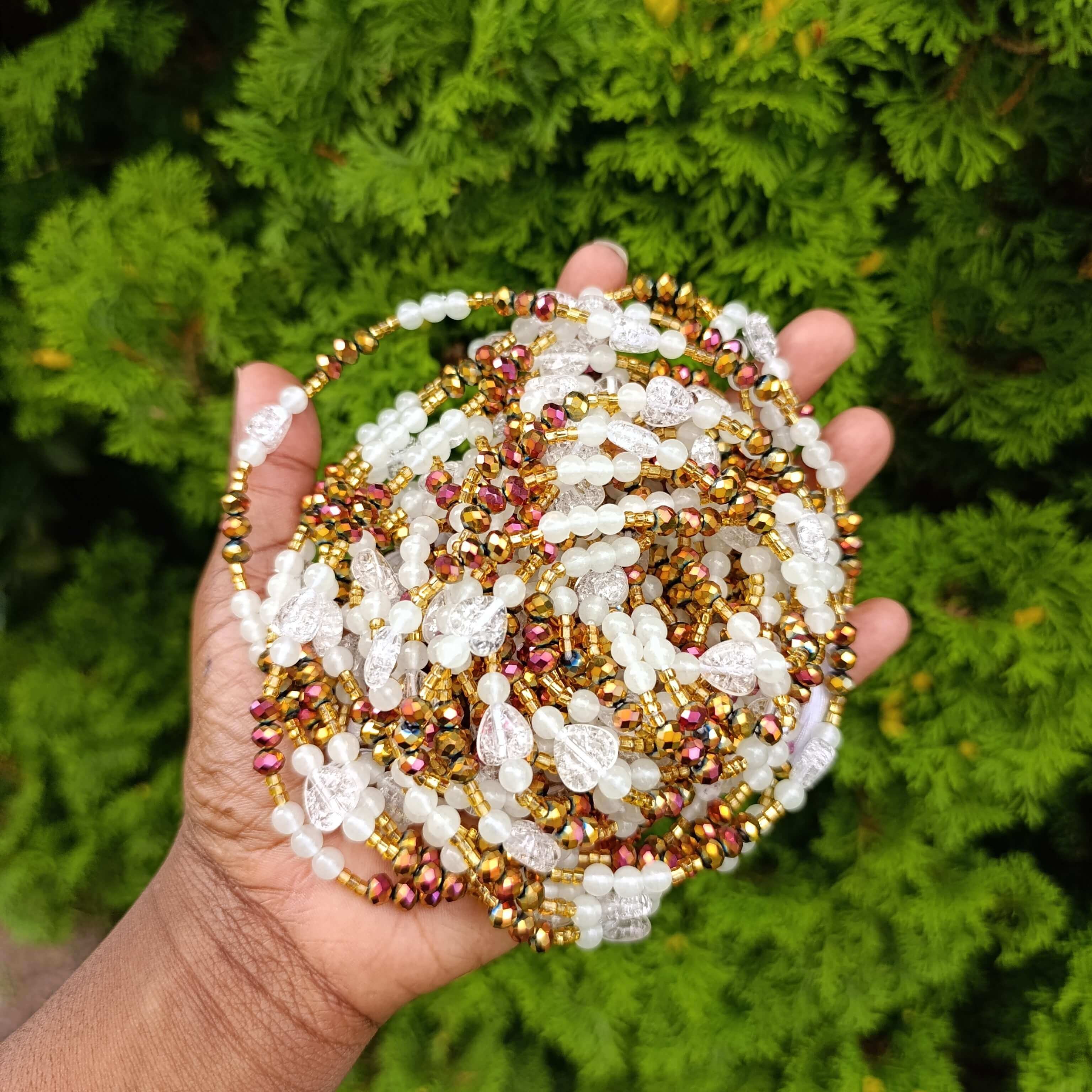 Adaobi - Afrikanische Taillenkette (Traditionelle nicht elastische Schnur)