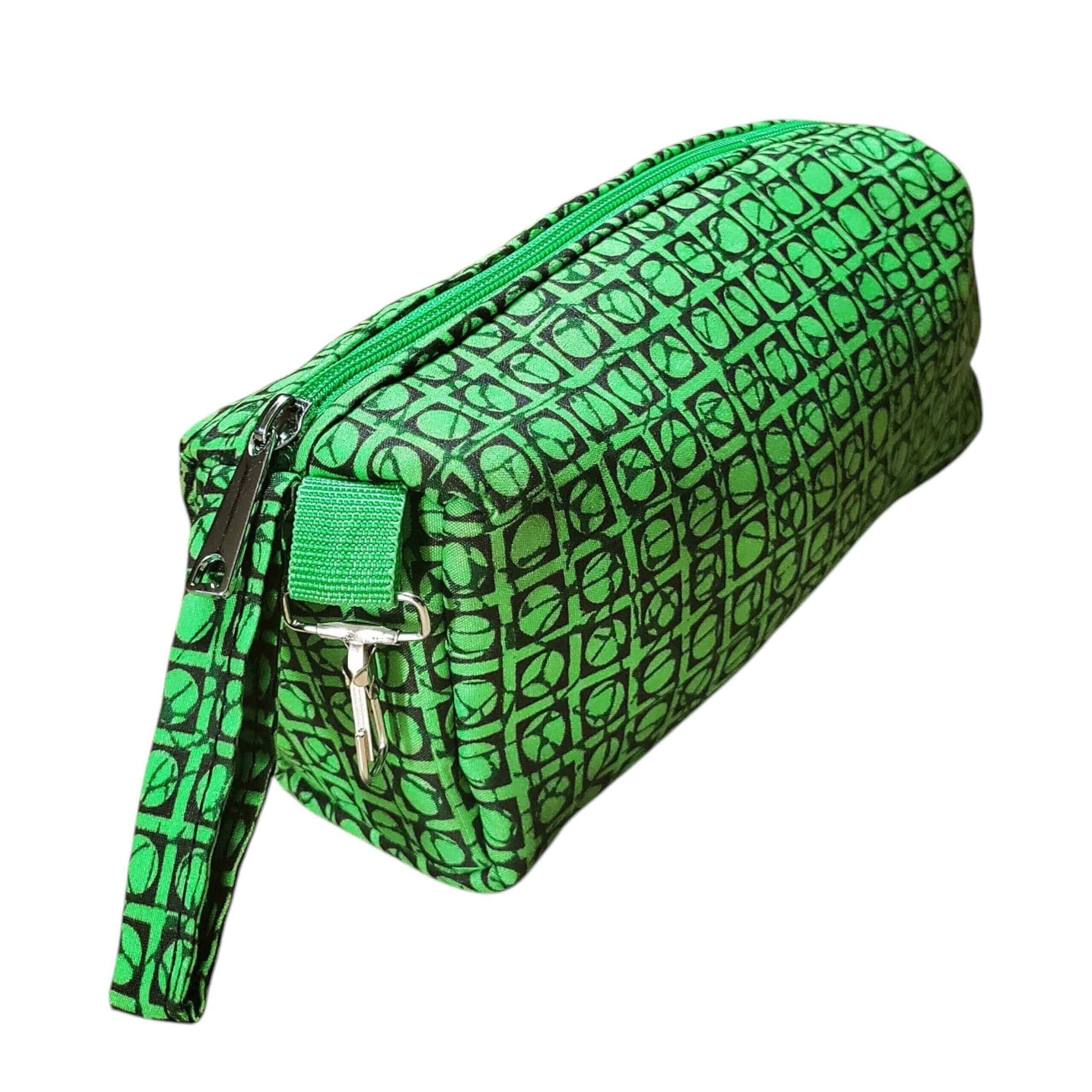 African Print Pencil case / Pencil pouch / Cosmetic purse - Cubes