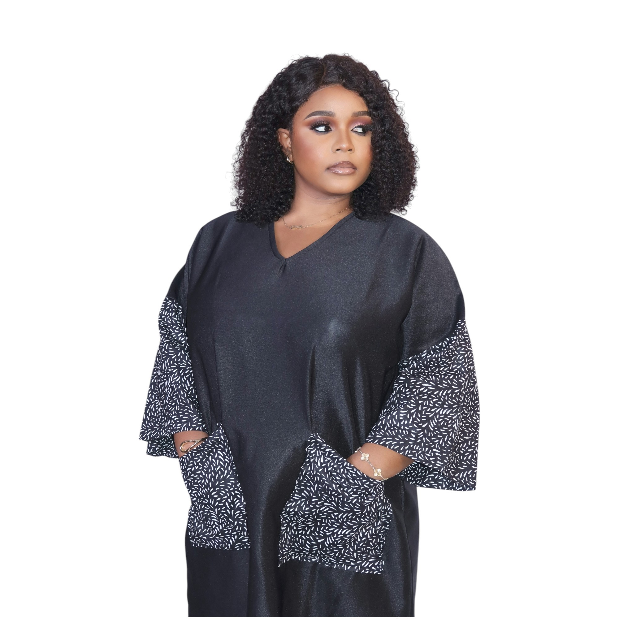 Bolanle - Afrikanischer Print Midi-Kleid 