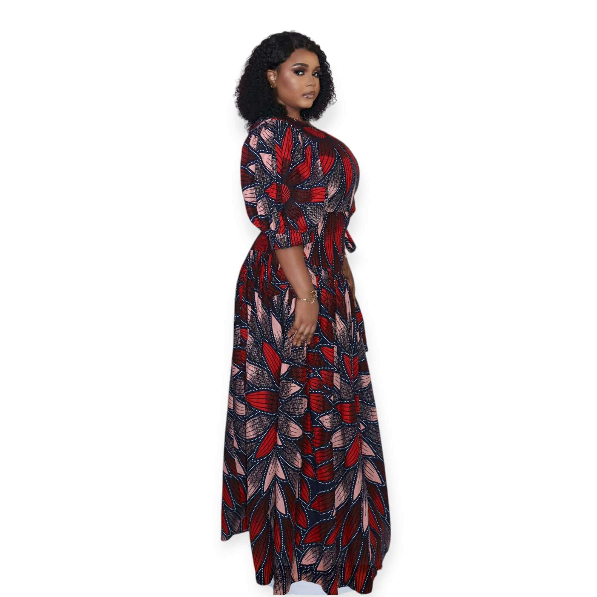Lola - Afrikanischer Print Maxikleid