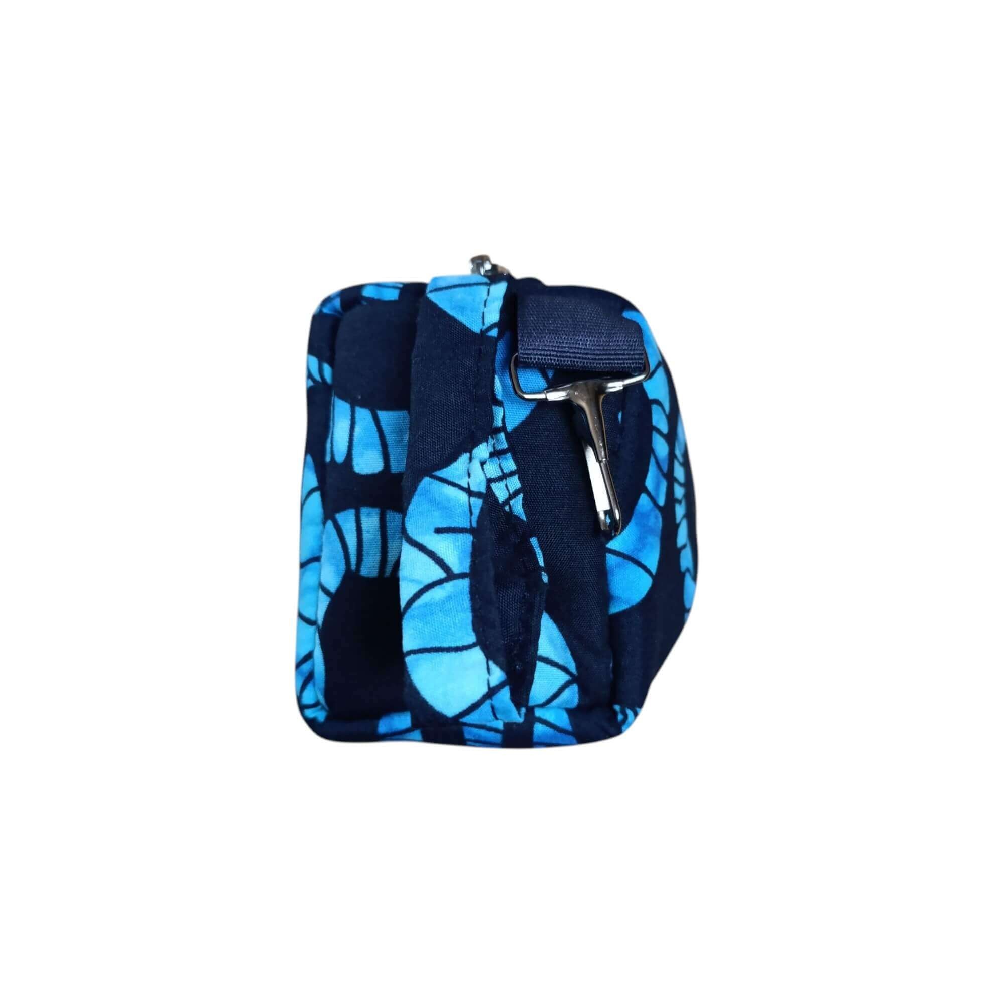 African Print Pencil case / Pencil pouch / Cosmetic purse - Blue