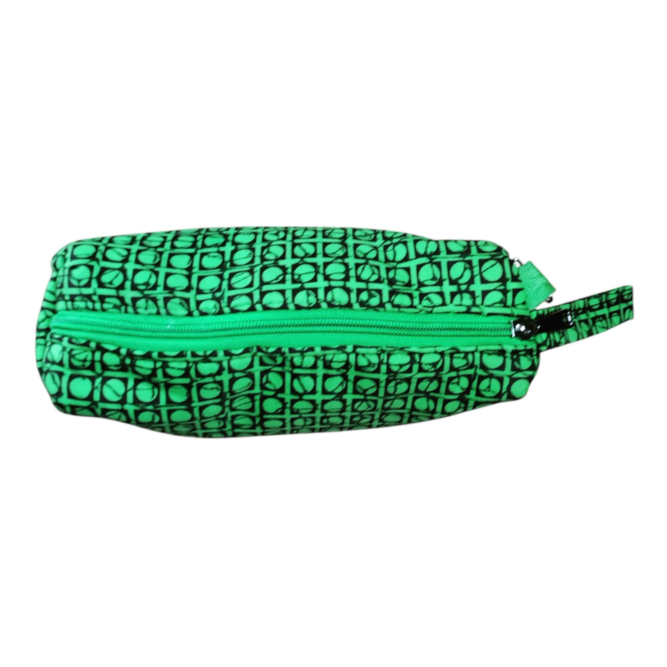 African Print Pencil case / Pencil pouch / Cosmetic purse - Cubes