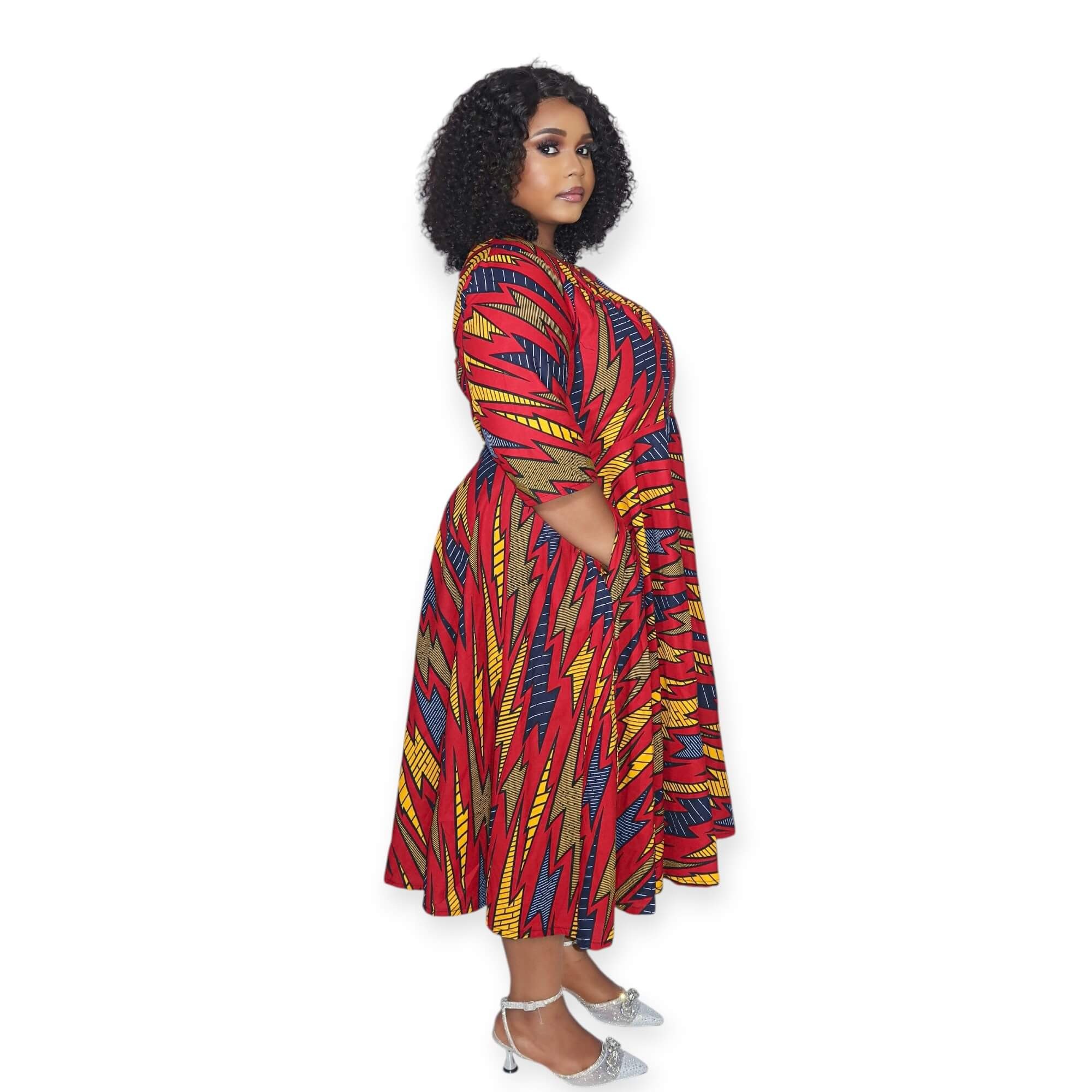 Chinyere - African Print Midi Dress