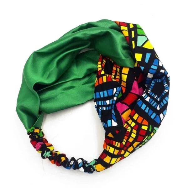 Kopfband in Afrikanischer Print - Pink