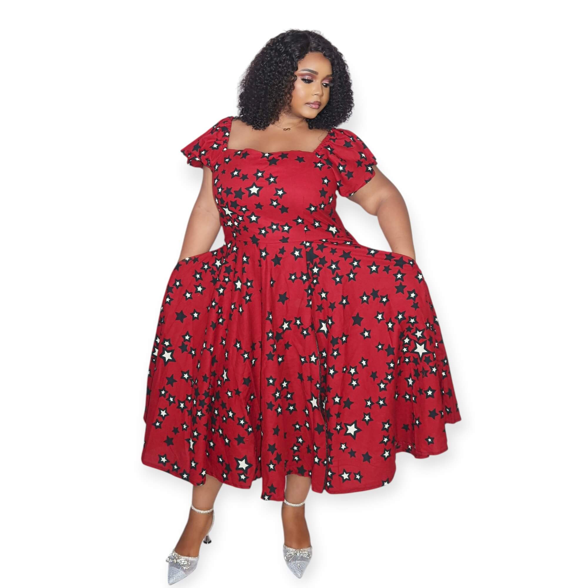 Fayoke - Afrikanischer Print Midikleid