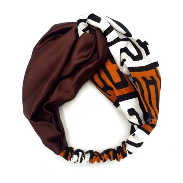 Kopfband in Afrikanischer Print - Pink